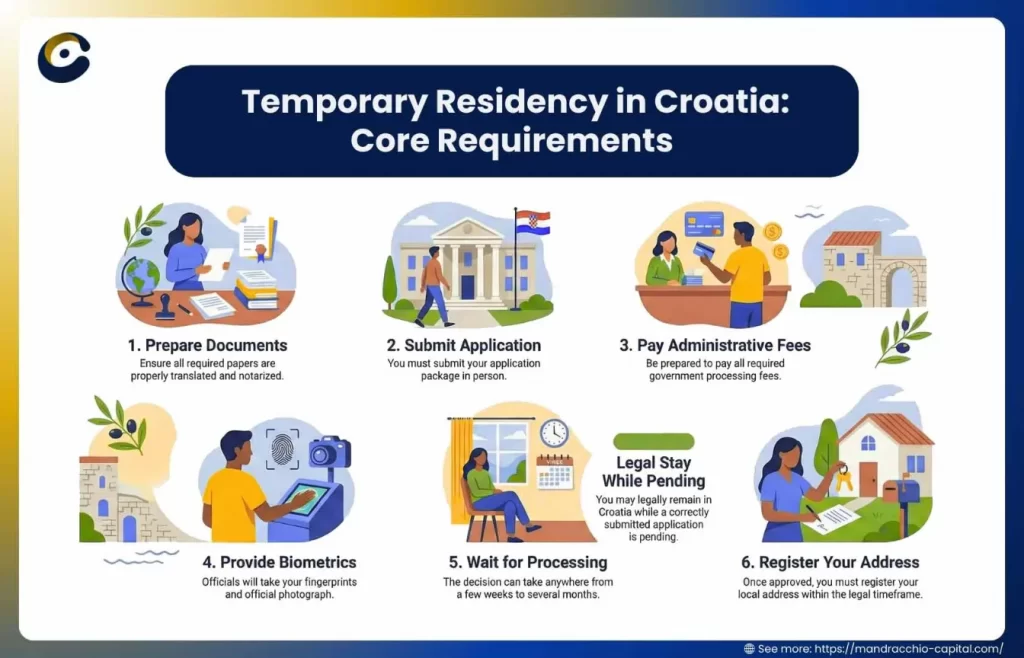 How to Get Temporary Residency in Croatia - Croatia Temporary Residence Permit application process