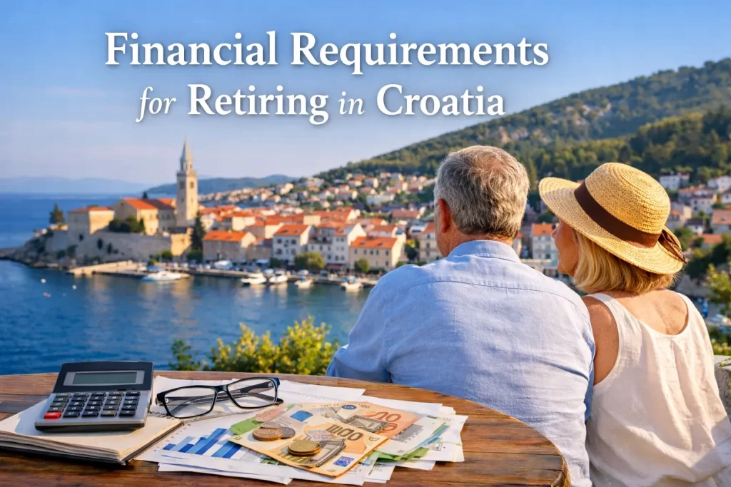financial requirements for retiring in Croatia