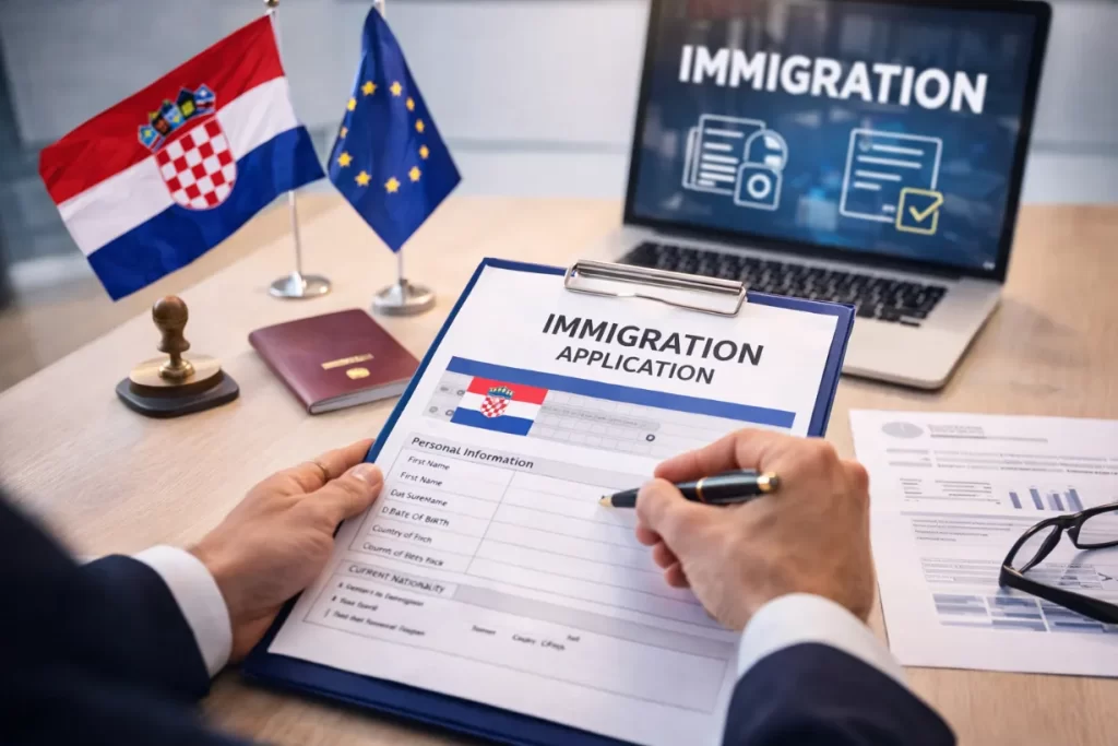Submitting Croatia Immigration Application