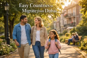 Which country is easy to migrate from Dubai