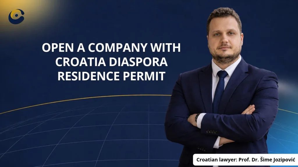 Can you open a company in Croatia with a diaspora residence permit? 1 open a company in Croatia with a diaspora residence permit